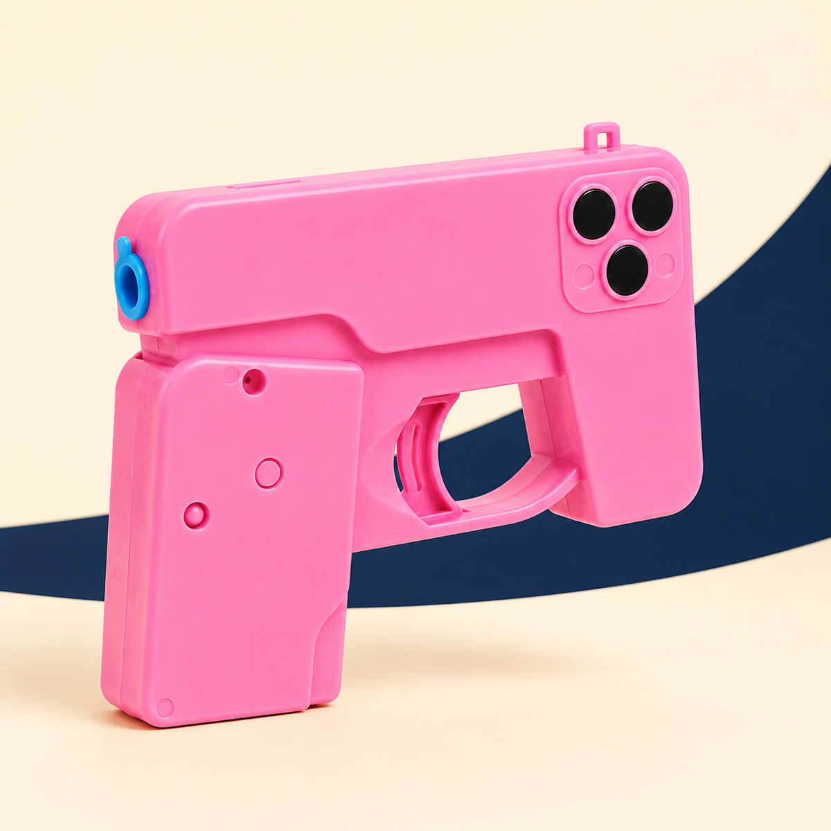 Pink mini foldable phone-shaped water gun