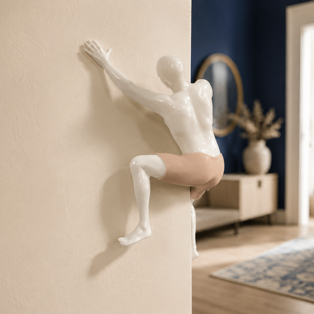 The Climbing Man Quirky Corner Wall Decor