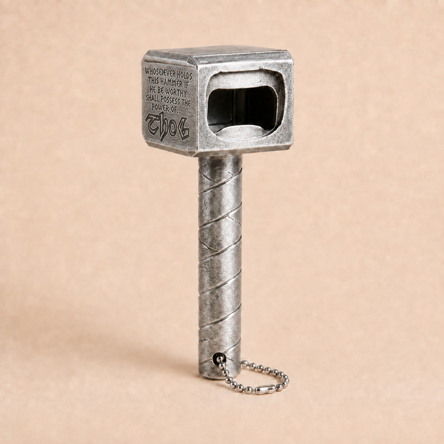 Silver Strike Hammer Bottle Opener